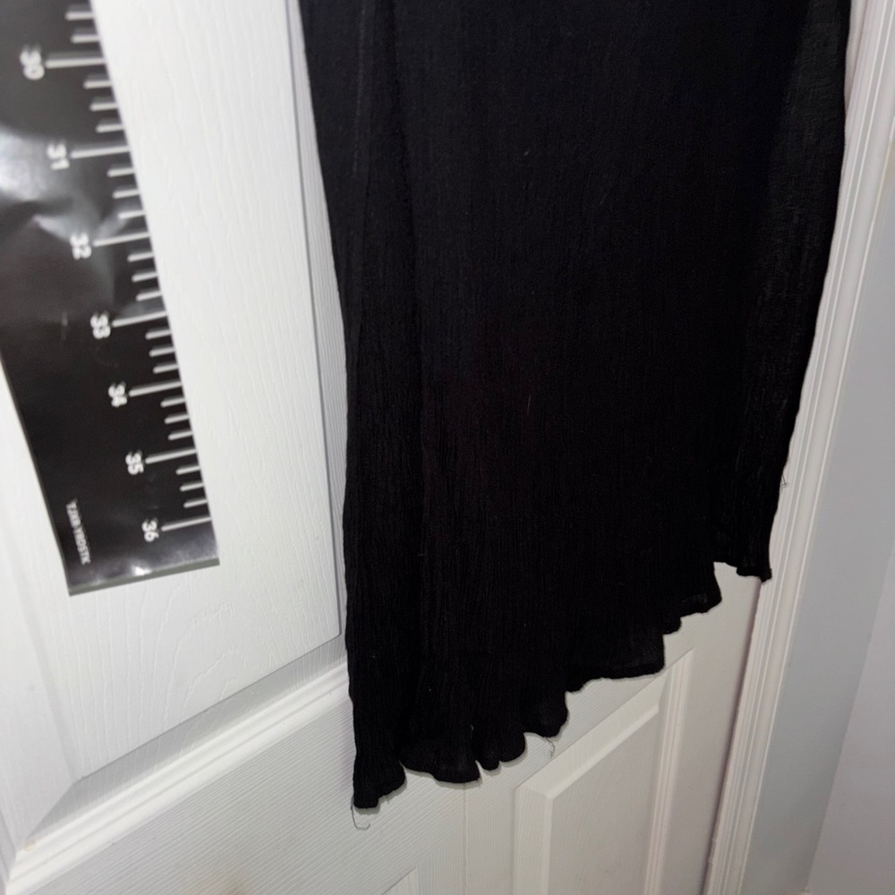 Black dress pencil ribbed forever 21 light wt. full length dress nwot by ny & co - Picture 14 of 15